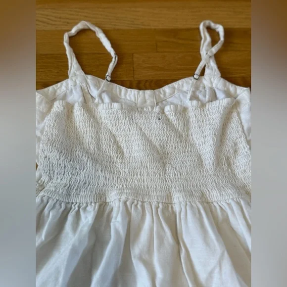 Abercrombie & Fitch White Linen Button Dress size XS summer dress - Picture 12 of 13